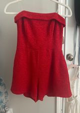 Altar'd State Red Romper Photo 0
