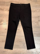 LOFT Petite Marisa Black Straight Leg Pants Size 4 P Comfort Stretch Office Photo 0