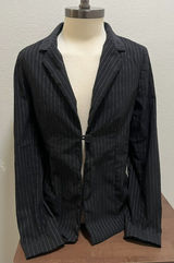 Urban Outfitters Black Pinstripe Blazer Women's XS Preppy Photo 0
