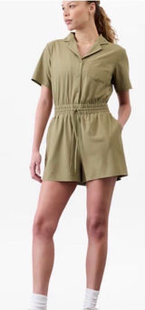 Athleta olive green athletic romper/jumpsuit  Photo 0