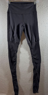 1628 | Alo Yoga Airbrush High Waist Goddess Ribbed Leggings Black‎ Womens Small Photo 0