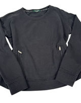 Lauren Ralph Lauren Black‎ Crewneck Sweatshirt Minimalist Pullover M/L Photo 0