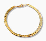⚜️ VTG Vintage 1990s NWOT Johnathan Paul 7” Gold Plated Franco Chain Bracelet ⚜️ Photo 0