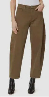 NWT Habitual Evie Barrel Leg Women's Corduroy Pants in Brown sz. 26 Photo 0