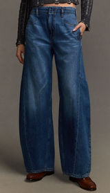 Anthropologie Pilcro Full-Length Relaxed Barrel Jeans Size 28 Photo 0