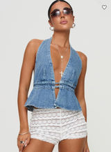 Princess Polly denim top Photo 0