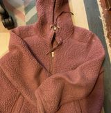Old Navy Women's Burgundy Fleece Jacket Photo 0