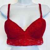 Victoria’s Secret Pink ‎ Bra Size Medium (A-C) Red Photo 0