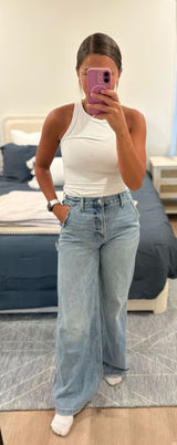 Pistola Wide Leg Jeans 100% Cotton Size 26 Photo 0