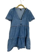 H&M Blue Denim Short Sleeve Dress XS Photo 0
