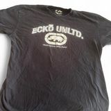 Ecko Unltd Rhino Logo Black Graphic T-Shirt Men's XL Y2K Streetwear Photo 0