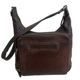 Vintage Fossil Messenger Bag, Crossbody Bag~ Dark Brown Leather STRAP HAS wear Photo 0