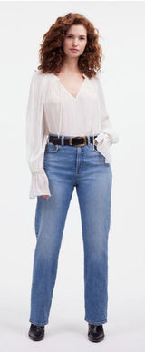 Madewell The Curvy '90s Straight Jean in Rondell Wash‎ Denim High Rise W24 Photo 0