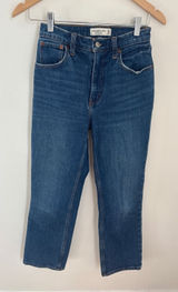 Abercrombie &‎ Fitch The 90s Straight Ultra High Rise Jeans Medium Wash 24 00XS Photo 0