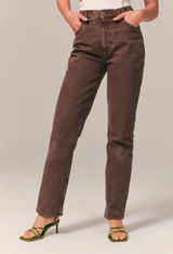 Abercrombie & Fitch Brown 90s High-rise Jeans Photo 0