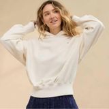 Aerie Tan‎ Bow Embroidered Crop Hoodie Photo 0