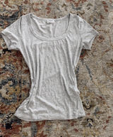 cotton on tight fitting crop tee grey  Photo 0