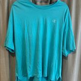 Champion Women's Short Sleeve Tee - Aqua Blue Photo 0