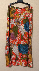 FARM Rio Floral Multicolor Maxi Skirt — Orange, Pink, Yellow, Green Photo 0
