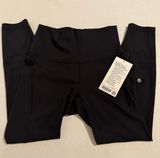 Lululemon Women Black Wunder Train HR Tight 25” Pockets Everlux Quick Dry Size 8 Photo 0