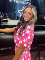 Strut & Bolt Pink Sequin T-Shirt Photo 0