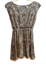 Alice + Olivia‎ Silk Leopard Print Mini Dress SZ XS Evening Wear Classy Dress Photo 0