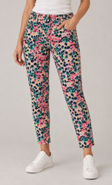 Gap Y2K Women's Abstract Animal Print Skinny Jeans Multicolor Slim Fit US0 Edgy Photo 0
