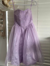 Hell Bunny Tamara Vixen Lilac Tulle Corset Midi Dress Fairycore XS whimsi goth Photo 0