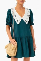 Tuckernuck Pomander Place peacock green knit dress XS Photo 0
