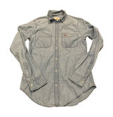 Hollister Button Down Shirt Women XS Blue‎ Denim Chambray Coastal Western 3W2170 Photo 0