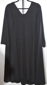 Lane Bryant Womens Plus Size 26 28 Black A Line Dress 3/4 Sleeve Casual NWT Photo 0