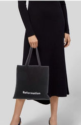 ✨Reformation Small Black Canvas Tote Bag✨ Photo 0