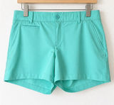 Under Armour Shorts Women 12 Turquoise HeatGear Fitted Athleisure Golf Gorpcore Photo 0