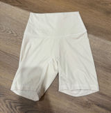 White Biker Shorts Size 4 Photo 0