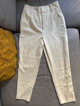 ZARA Cream Trousers High-Waisted Photo 0