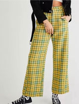 Free People Shape Up Pant in Plaid Size 0 Photo 0