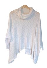 Free People Beach Top World Traveler Cowl Neck Open Back Thermal Pullover - L Photo 0