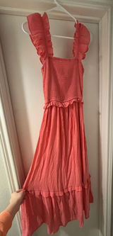 Maxi Pink Summer Dress Photo 0