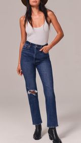 abercrombie & fitch ankle straight ultra high rise curve love jeans size 28/6 Photo 0