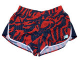 New Balance Running Shorts Womens Medium Red‎ Navy Polka Dot Print NB Dry Sporty Photo 0