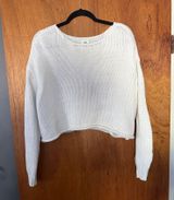 White Knit Sweater Aerie Photo 0