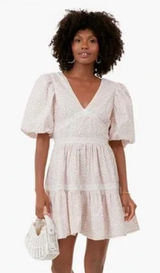 TUCKERNUCK Pink Ditsy Floral Lace Isabelle Mini Dress‎ – Hyacinth House 🌸 Photo 0