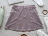 Title Nine Women 8 Athletic Skort Taupe Gray Hiking Golf Tennis Skirt Liner Photo 0