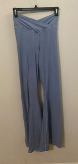 aerie OFFLINE Real Me Fold-Over Wide Leg Pants in Slate Blue Photo 0