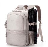 Bagsmart 2 in 1 Small Camera Backpack for DSLR Photography Traveling Trip Beige Photo 0