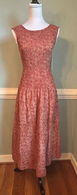 Universal Thread Dusty Rose Strapless Smocked Waist Midi Dress Photo 0