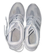 adidas Cloudfoam QT Racer Women’s Low Top Mesh Lace-Up Sneakers Gray/White Photo 0