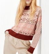 American Eagle Mock Neck Christmas Sweater Size S Photo 0