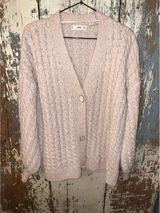 MNG Mango Womens sweater cardigan, size Small, Brilli, pink cozy cottagecore Photo 0