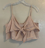 NWOT aerie Tie Front Crop Top sz XL Photo 0